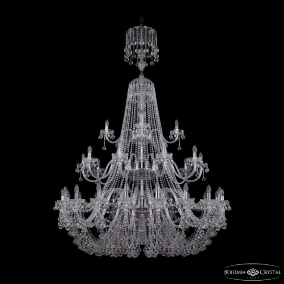 Подвесная люстра Bohemia Ivele Crystal 1409/20+10+5/530/XL-203/3d Ni