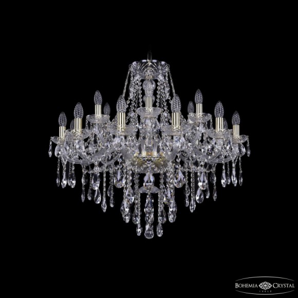 Подвесная люстра Bohemia Ivele Crystal 1415/12+6/300 G