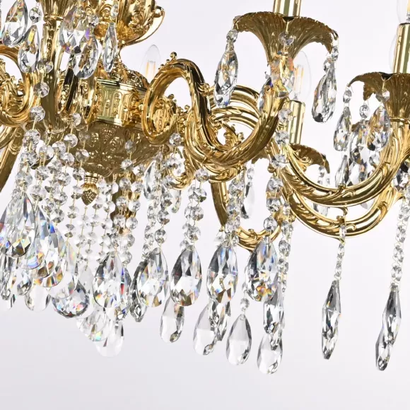 Подвесная люстра Bohemia Ivele Crystal AL79101/10/250 A G, Металл Подвесная люстра Bohemia Ivele Crystal AL79101/10/250 A G, Металл