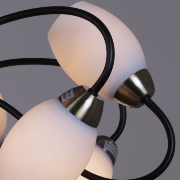 Люстра на штанге Reluce 01270-0.3-10B BK+AB