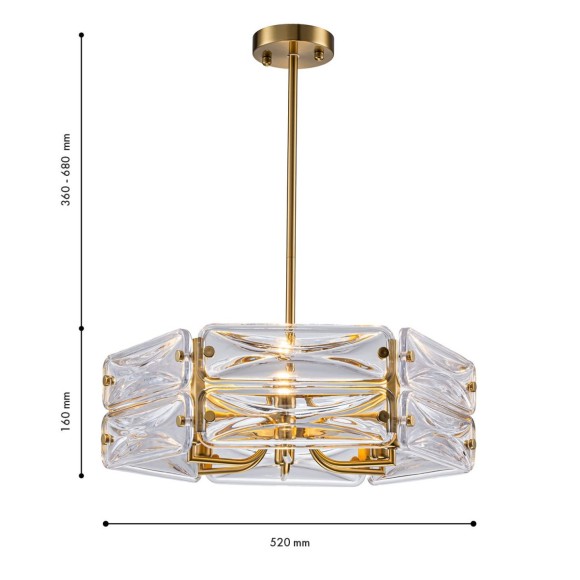 Люстра на штанге Favourite Glacies 4764-6P