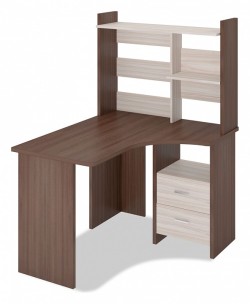 Стол компьютерный Домино Лайт СКЛ-Угл120+НКЛ-100 MER_SKL-Ugl120_NKL-100_SHK_PRAV