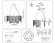 Схема размеров подвесная люстра Ambrella Light High Light Crystal LH31251