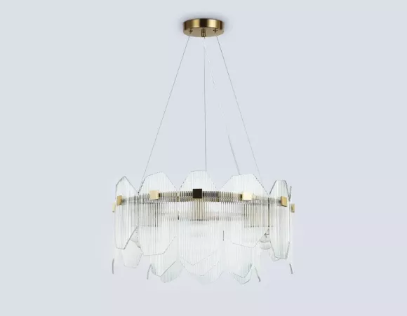 Подвесная люстра Ambrella Light High Light Crystal LH31251, Дизайнерский, Латунь Подвесная люстра Ambrella Light High Light Crystal LH31251, Дизайнерский, Латунь