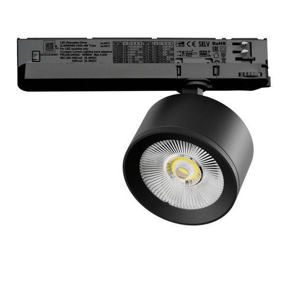 Трековый трехфазный светильник Quattro LED с управлением TRIAC Lightstar Alta Pro A5547TRIAC