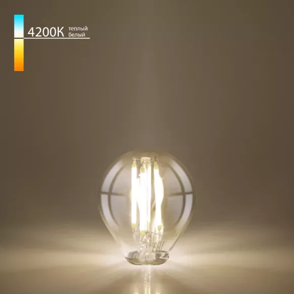 Филаментная светодиодная лампа Elektrostandard Mini Classic E27 6W 4200K 4690389173295 Филаментная светодиодная лампа Elektrostandard Mini Classic E27 6W 4200K 4690389173295