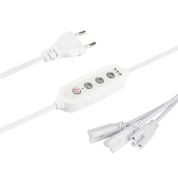 Разветвитель сетевой для линейных светильников Эра 3х IEC C5 3pin+timer (4/8/12 H) 2 м Б0066949