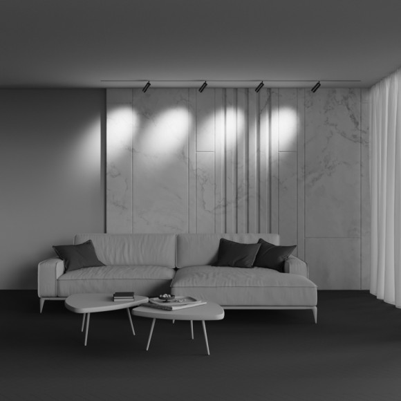 Трековый магнитный светильник Maytoni Focus Zoom TR212-1-12WTW-DD-Z-B