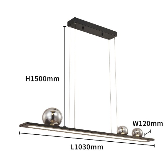 Подвесная светодиодная люстра Favourite Bilico 4548-3P