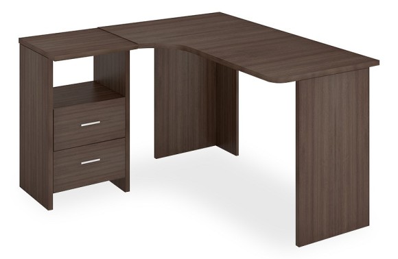 Стол письменный Домино Lite СКЛ-Угл 130 MER_SKL-Ugl_130_SH_LEV