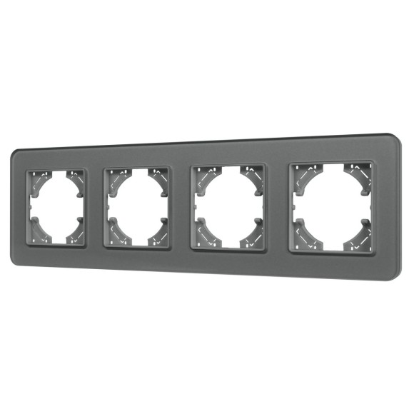 Рамка на 4 поста стеклянная Arlight FRM-OMALI-GS-4-GR 049702