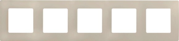 Рамка 5-постовая Legrand Etika слоновая кость 672515