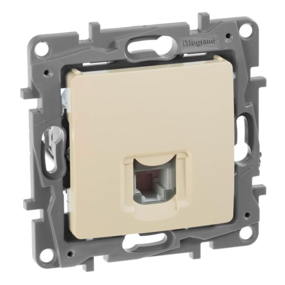Розетка телефонная RJ11 Legrand Etika слоновая кость 672340