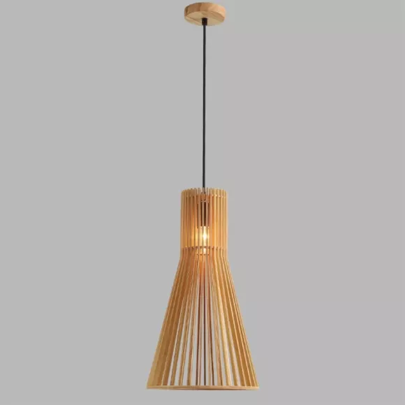 Подвесной светильник Lumion Eco Gerda 8384/1A, Бежевый, Дерево, Скандинавский стиль, вид сверху