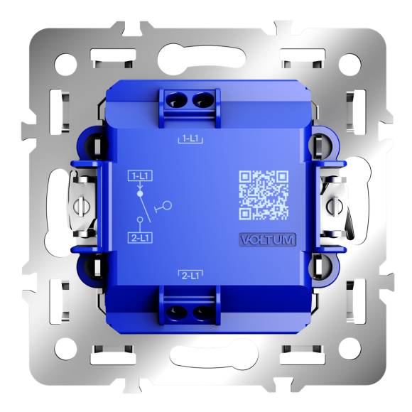 Механизм выключателя одноклавишного 10А Voltum S70 VLS0101M