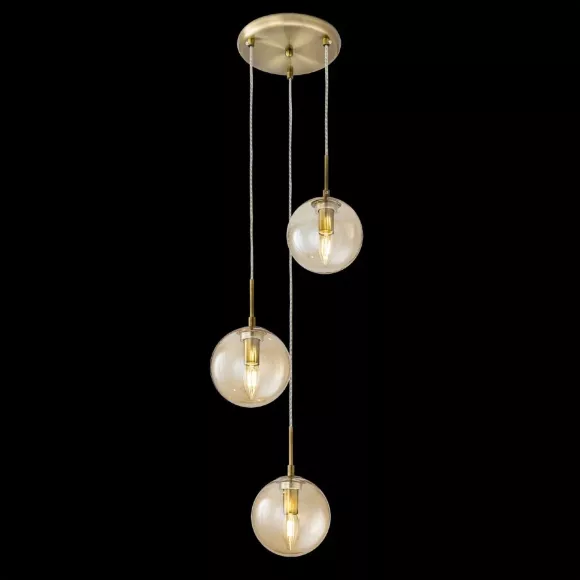 Подвесной светильник Citilux Томми CL102033, Бронза, Прозрачный, Металл
