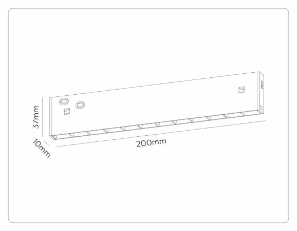 Трековый магнитный светильник Ambrella Light Track System GL2335, 3000-6400, От теплого до холодного, 90