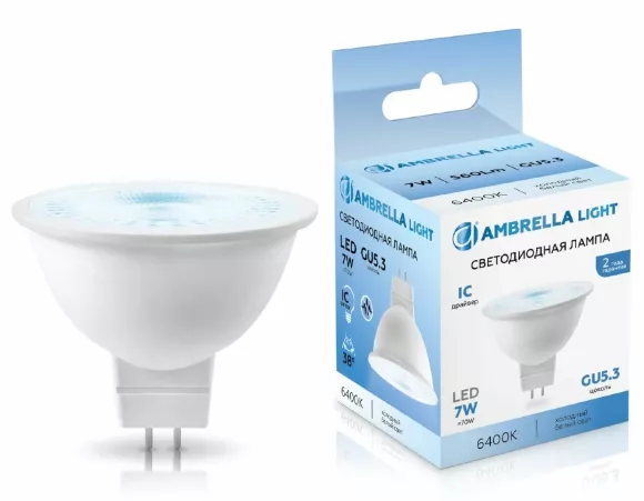 Светодиодная лампа Ambrella Light Bulbing GU5.3 7W 6400K 170716, светодиодный модуль