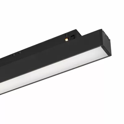Трековый магнитный светильник Arlight MAG-ORIENT-FLAT-L350-12W Warm3000 (BK, 100 deg, 48V, DALI) 056154