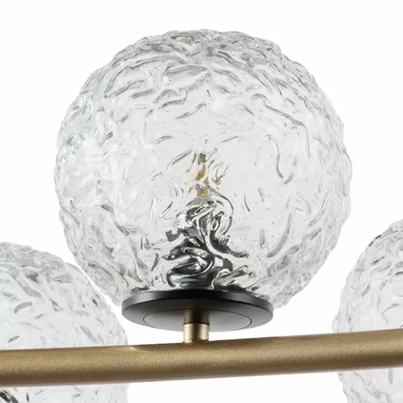 Подвесная люстра Lightstar Bari 815283, Золото, Прозрачный, Металл, крупный план Подвесная люстра Lightstar Bari 815283, Золото, Прозрачный, Металл, крупный план