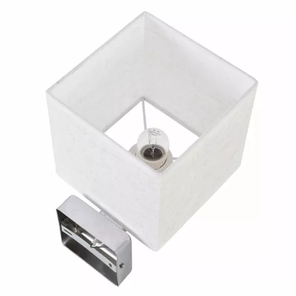 Бра Lumion Classi Norman 8360/1W, Хром, Бежевый, Металл Бра Lumion Classi Norman 8360/1W, Хром, Бежевый, Металл