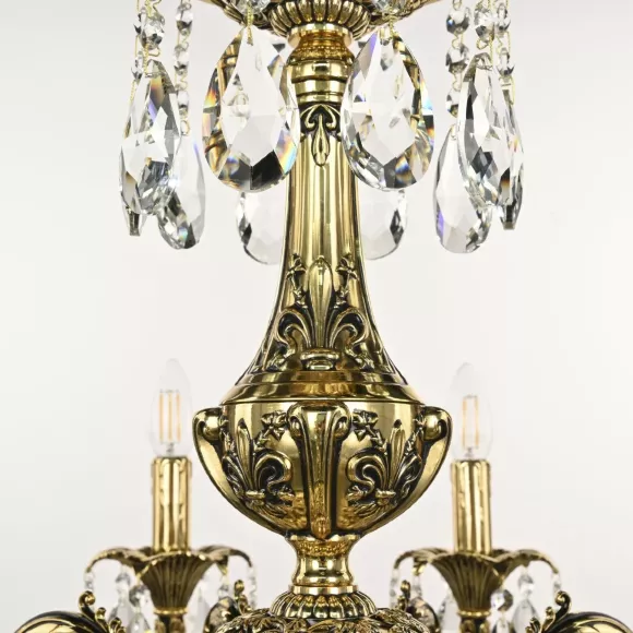 Подвесная люстра Bohemia Ivele Crystal AL79101/10/250 A GB, Классика, Золото, Металл Подвесная люстра Bohemia Ivele Crystal AL79101/10/250 A GB, Классика, Золото, Металл