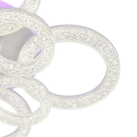 Потолочная светодиодная люстра с пультом управления Escada Alunit 10296/8LED BL