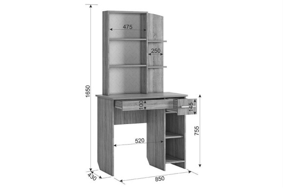 Стол туалетный Виктория-1 MBS_SPV-1-05-2553