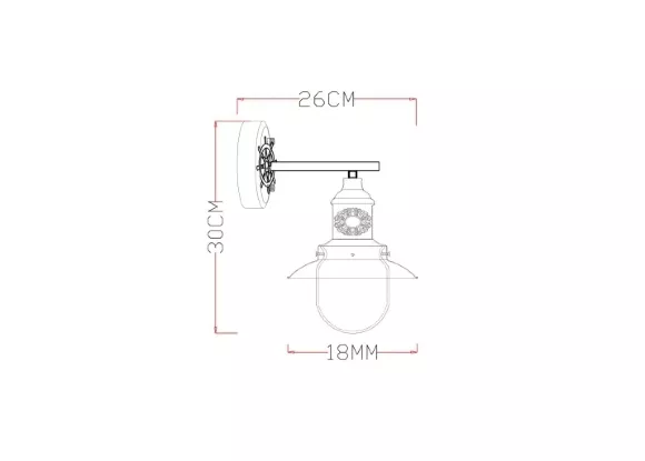 Бра Arte Lamp Sailor A4524AP-1AB