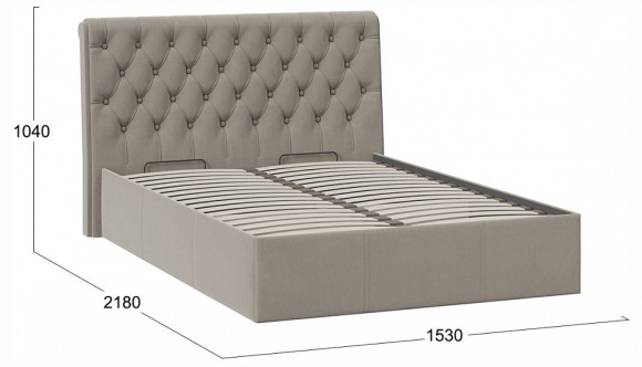 Кровать полутораспальная Скарлет с ПМ Тип 1 TRI_235540