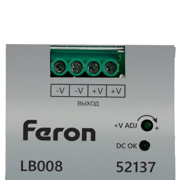 Трансформатор электронный на DIN-рейку Feron LB008 240W 24V IP20 52137 Трансформатор электронный на DIN-рейку Feron LB008 240W 24V IP20 52137