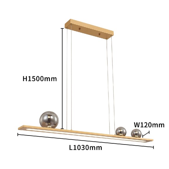 Подвесная светодиодная люстра Favourite Bilico 4549-3P