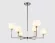 Люстра на штанге Ambrella Light High Light Heigh Light LH53001, Матовый никель, Белый, Никель