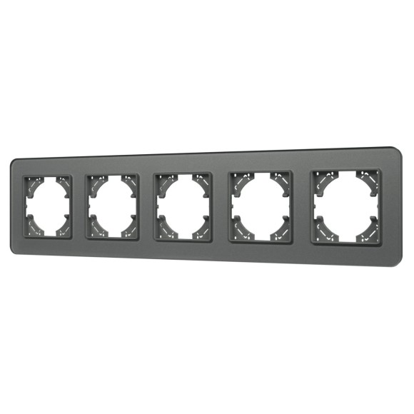 Рамка на 5 постов стеклянная Arlight FRM-OMALI-GS-5-GR 049706