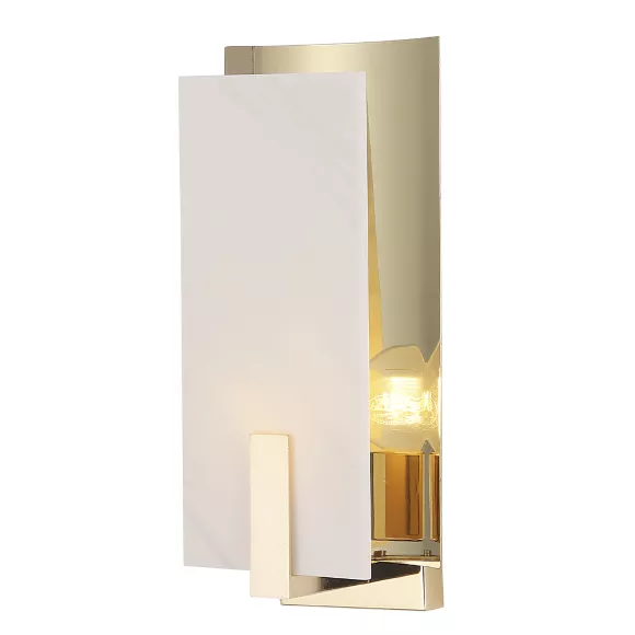 Настенный светильник Crystal Lux DELUXE AP1, Золото, Белый, Металл Настенный светильник Crystal Lux DELUXE AP1, Золото, Белый, Металл