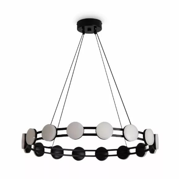 Подвесная люстра Freya Collar FR6180PL-L32B, Черный, Белый, Теплый белый Подвесная люстра Freya Collar FR6180PL-L32B, Черный, Белый, Теплый белый