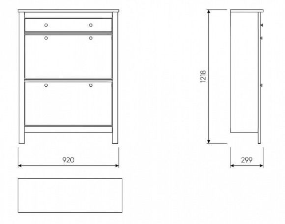 Тумба для обуви Сага SHST_2.08.10.190.14