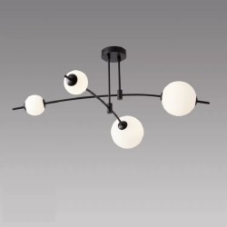 Потолочная светодиодная люстра iLedex Epical 6827-4 BK+WH