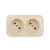 Розеточный блок двойной б/з Legrand Quteo 782261