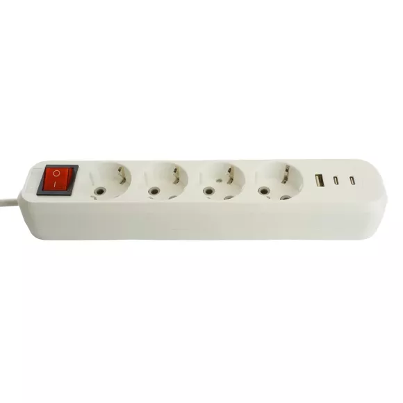 Удлинитель 4-местный с/з с выключателем Stekker Home HM071-41-05 50141 Удлинитель 4-местный с/з с выключателем Stekker Home HM071-41-05 50141