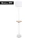 Торшер Arte Lamp Combo A4056PN-1WH, Белый, Металл, Ткань, крупный план основания