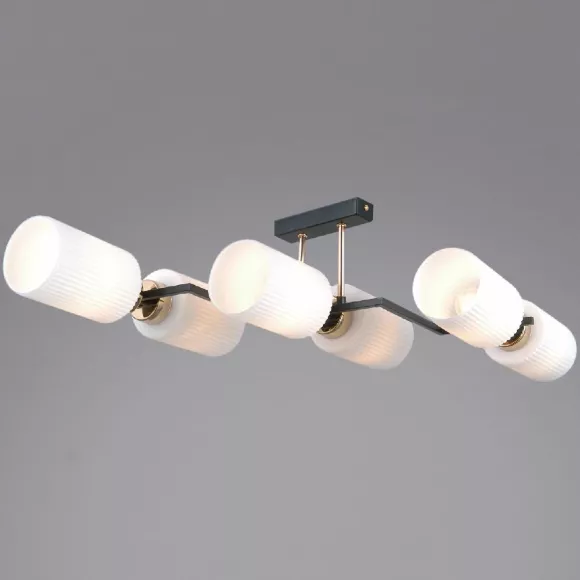 Потолочная люстра Illumico IL0809-6ASQ-25 BK AB NAPLES
