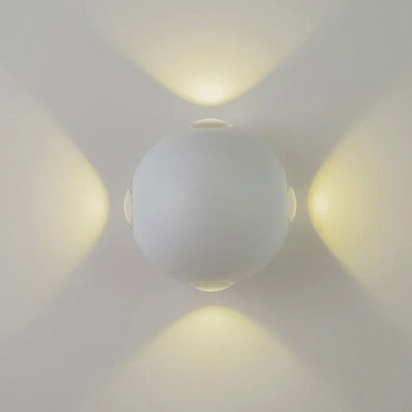 Уличный настенный светильник AM Group AM303-4X3 W WH 4000K