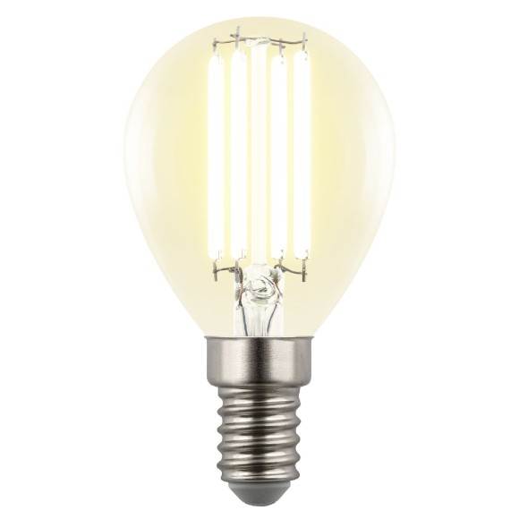 Лампа светодиодная филаментная Uniel LED-G45-4W/3000K/E14/CL GLY01TR UL-00011938