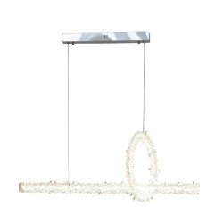 Подвесная светодиодная люстра AM Group Ovale OVALE CH D1000+300