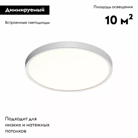 Настенно-потолочный светодиодный светильник Sonex Mitra Alfa White 7659/24L Настенно-потолочный светодиодный светильник Sonex Mitra Alfa White 7659/24L