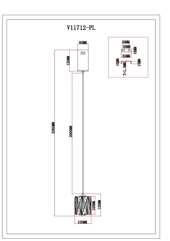 Подвесной светильник Moderli Prismique V11712-PL