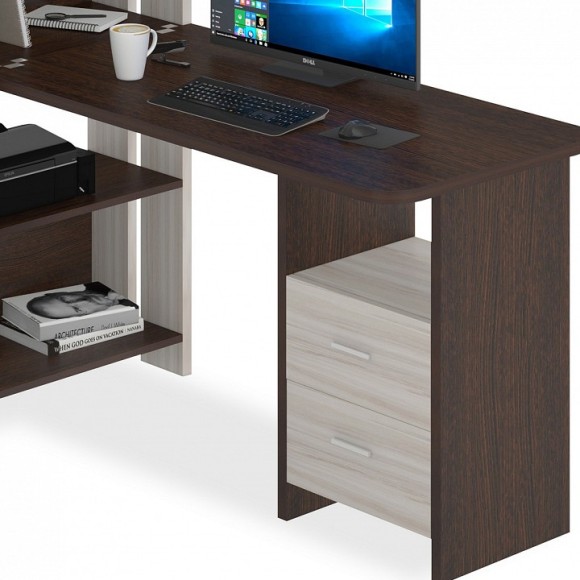 Стол компьютерный Домино Lite СТЛ-ОВ+С120Р MER_STL-OV-S120RPryam_KV