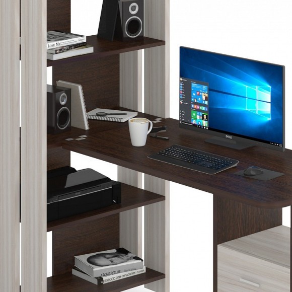 Стол компьютерный Домино Lite СТЛ-ОВ+С120Р MER_STL-OV-S120RPryam_KV