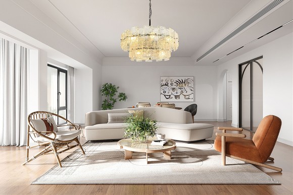 Подвесная люстра Delight Collection BRCH9161WG nickel